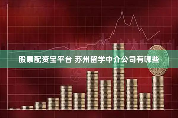 股票配资宝平台 苏州留学中介公司有哪些
